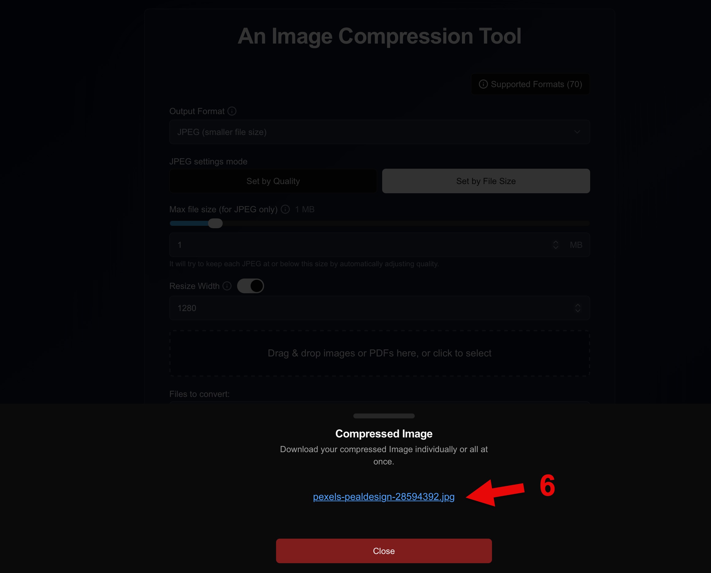 Download optimized image