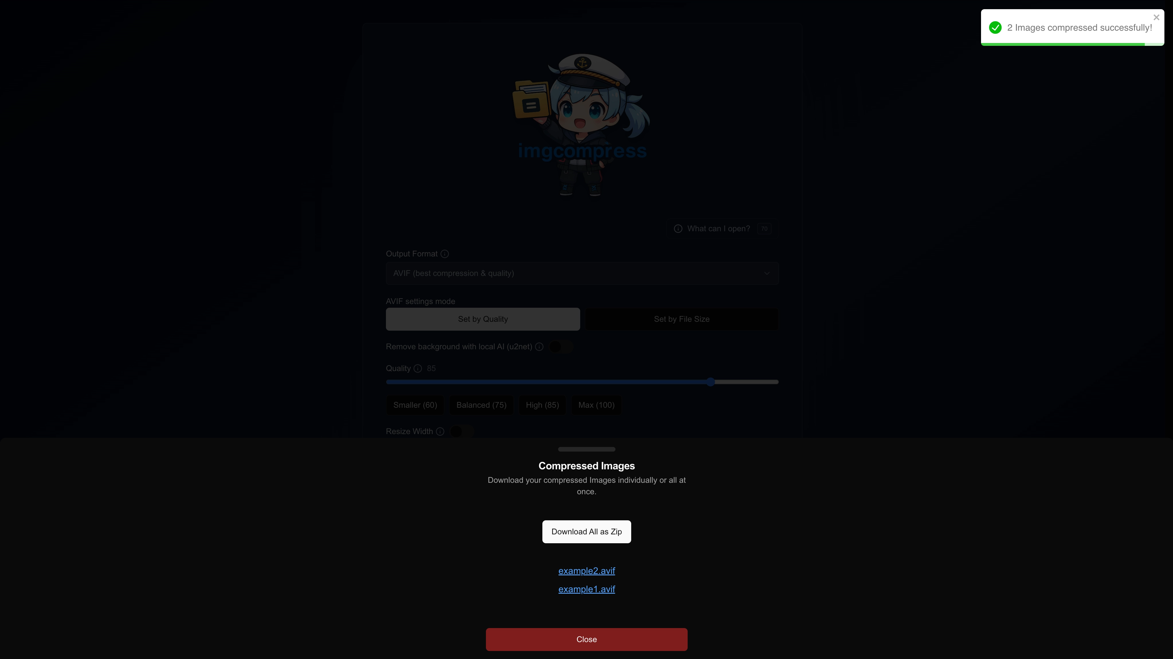 Download your results